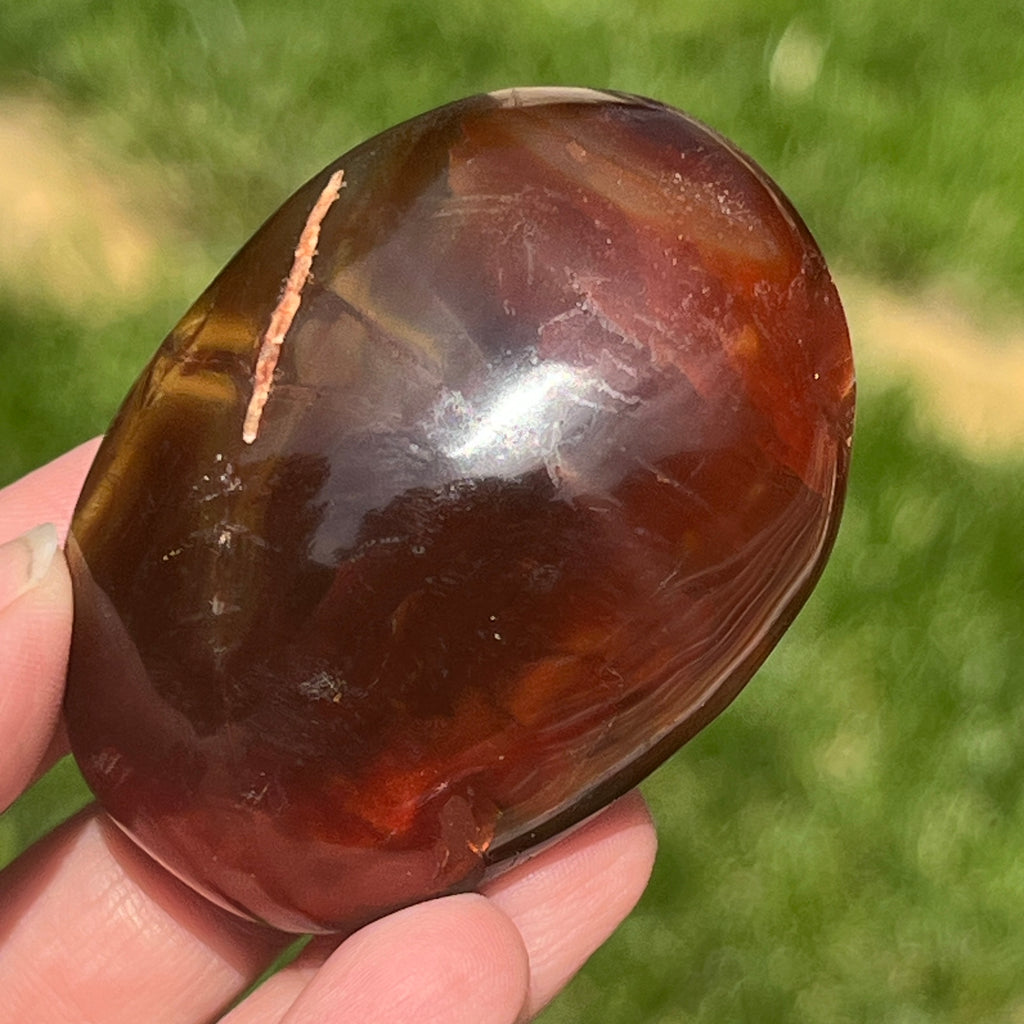 Palmstone carneol model 5A, pietre semipretioase - druzy.ro 5 
