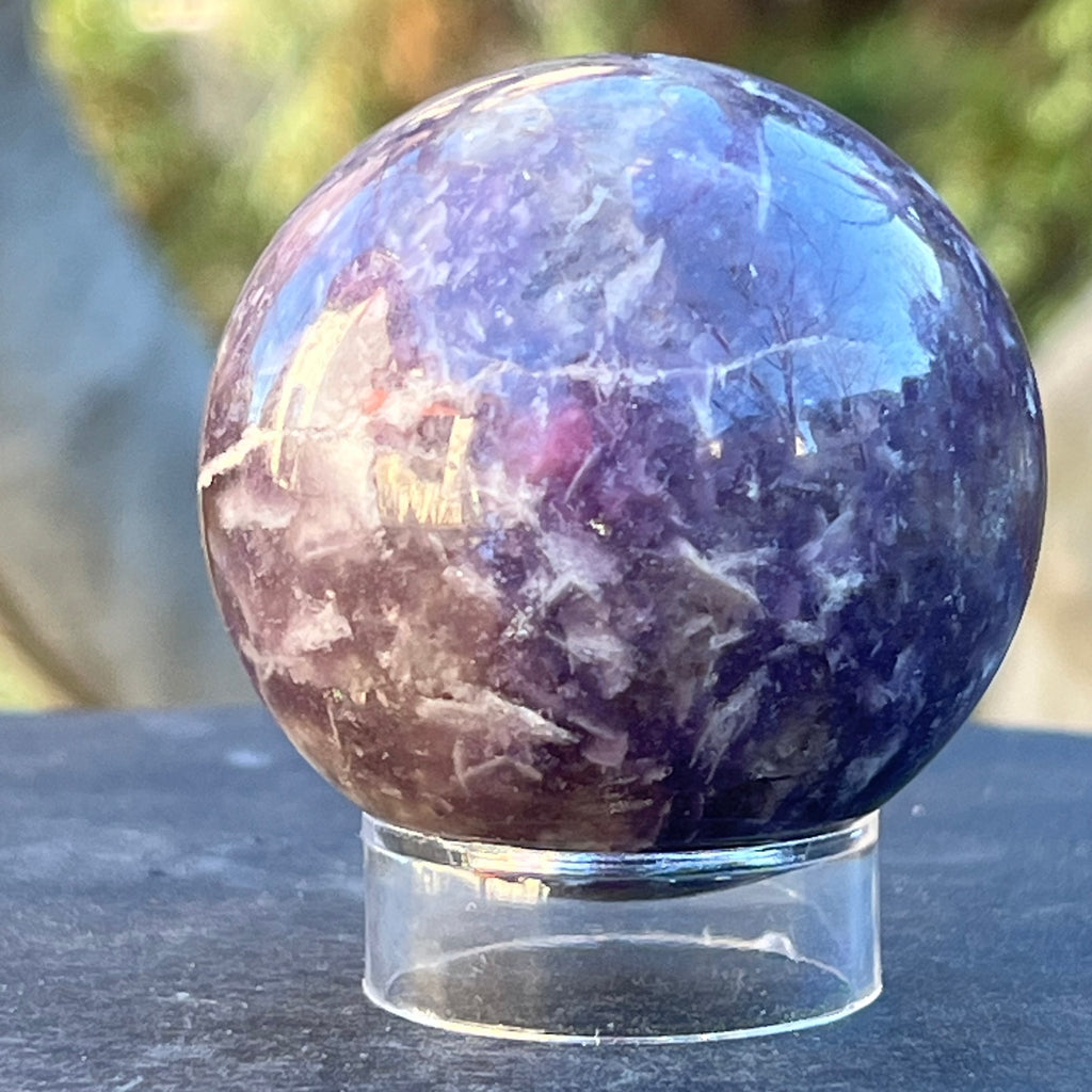 Lepidolit sfera model 3, druzy.ro, cristale 1
