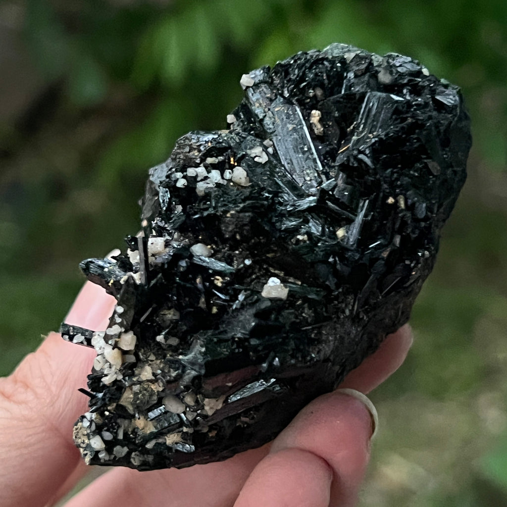Cluster turmalina neagra model 3 din Erongo, Namibia, pietre semipretioase - druzy.ro 2 