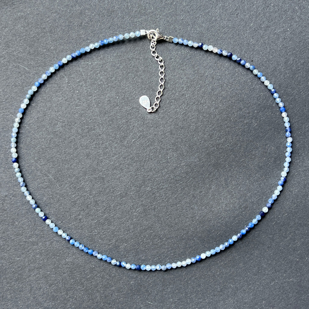 Colier aventurin albastru Luma #45, pietre semipretioase - druzy.ro 3 