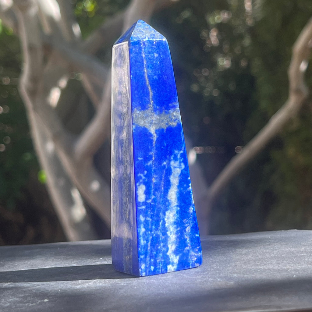 Turn/obelisc lapis lazuli m11, druzy.ro, cristale 4