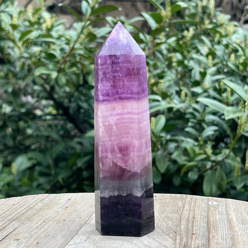 Obelisc fluorit curcubeu model XL1, pietre semipretioase - druzy.ro 4 