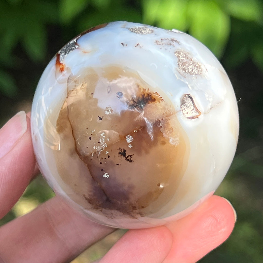 Sfera agat negru | Model 1, pietre semipretioase - druzy.ro 2 