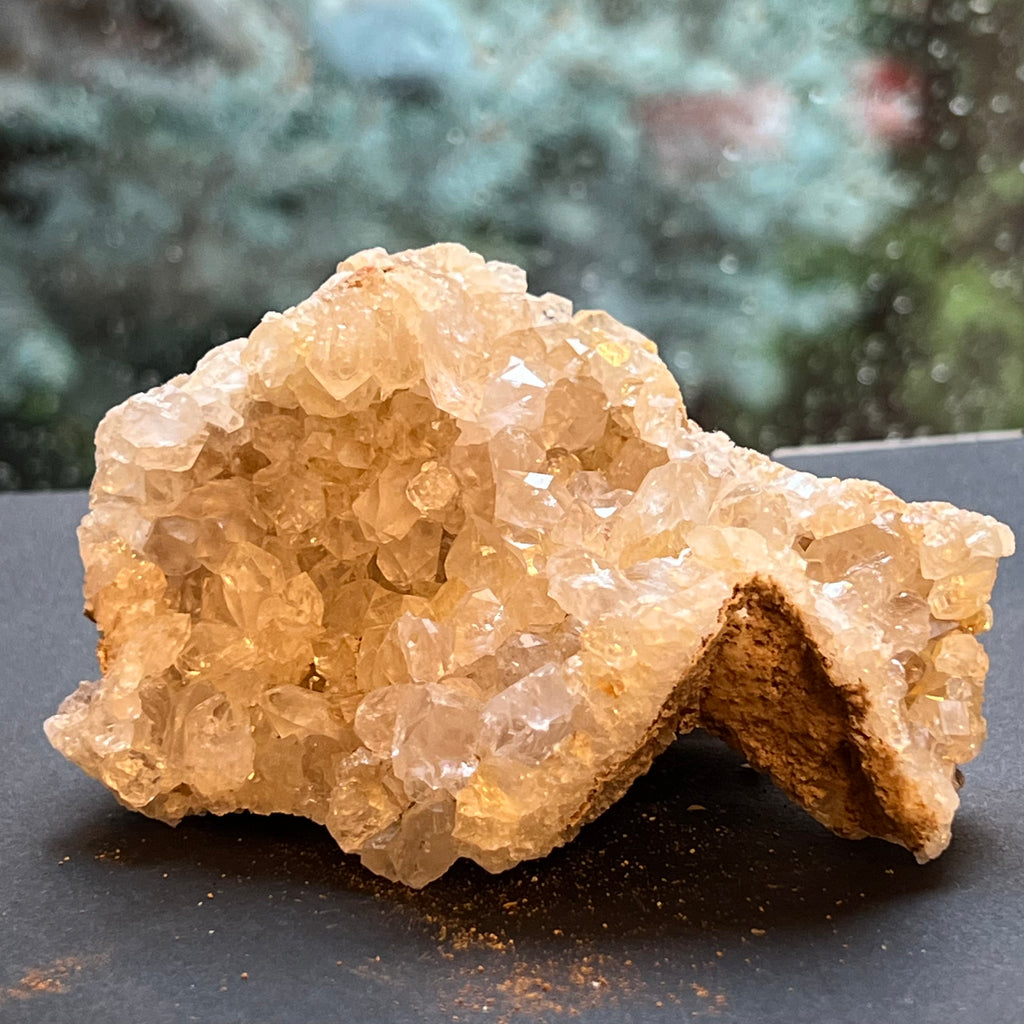 Cluster felie cuart incolor cristal de stanca din Zambia model 5, druzy.ro, cristale 1