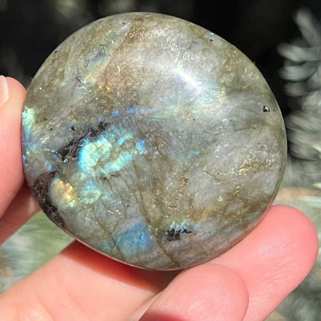 Labradorit palm stone m21, druzy.ro, cristale 6