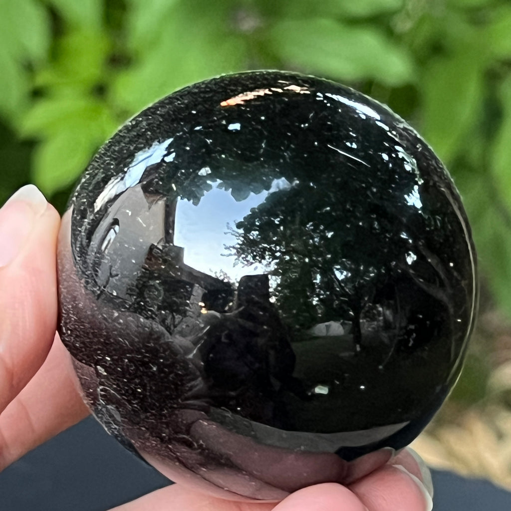Sfera obsidian model 4, pietre semipretioase - druzy.ro 4 