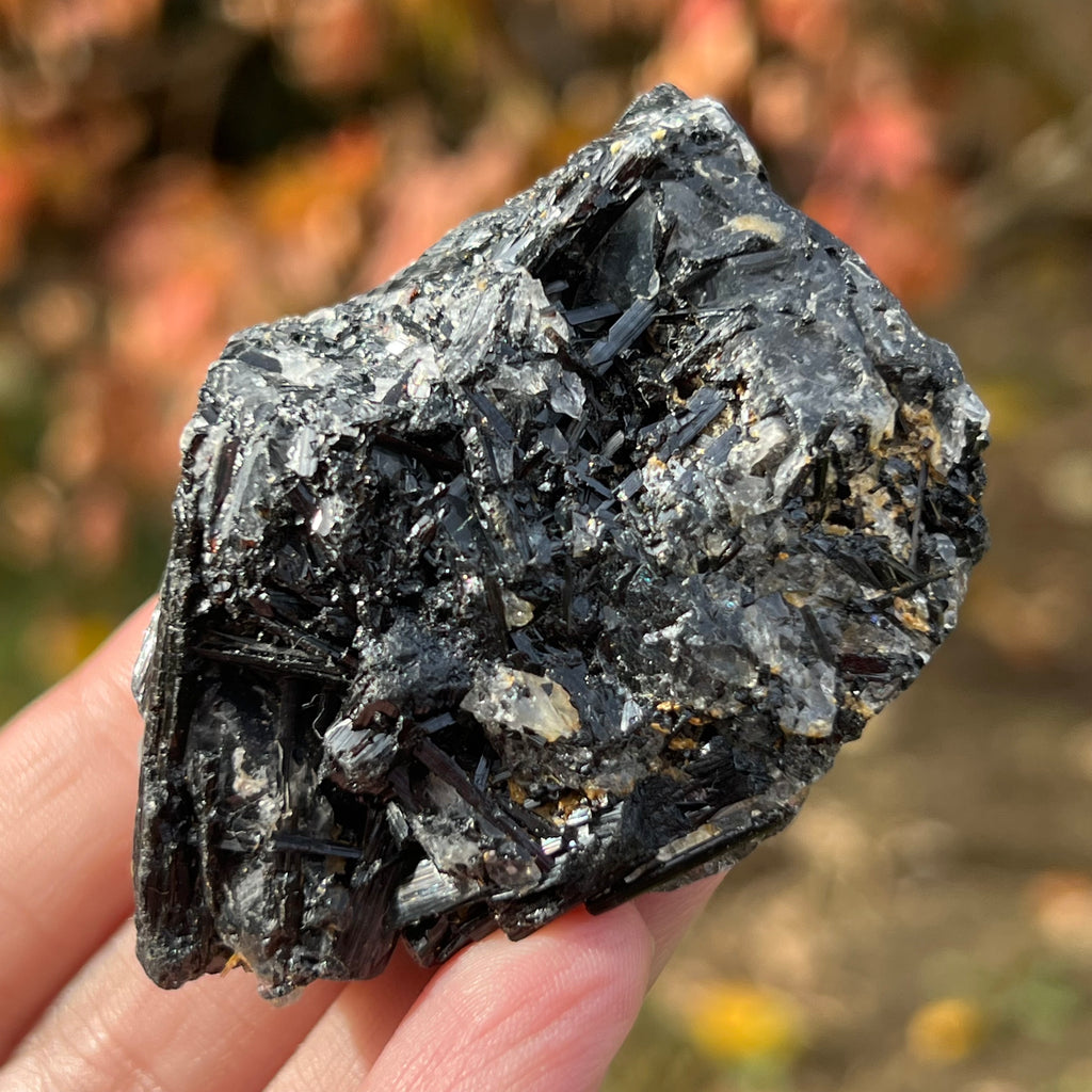 Turmalina neagra bruta cu insertii cuart Africa de Sud model 2, druzy.ro, cristale 4