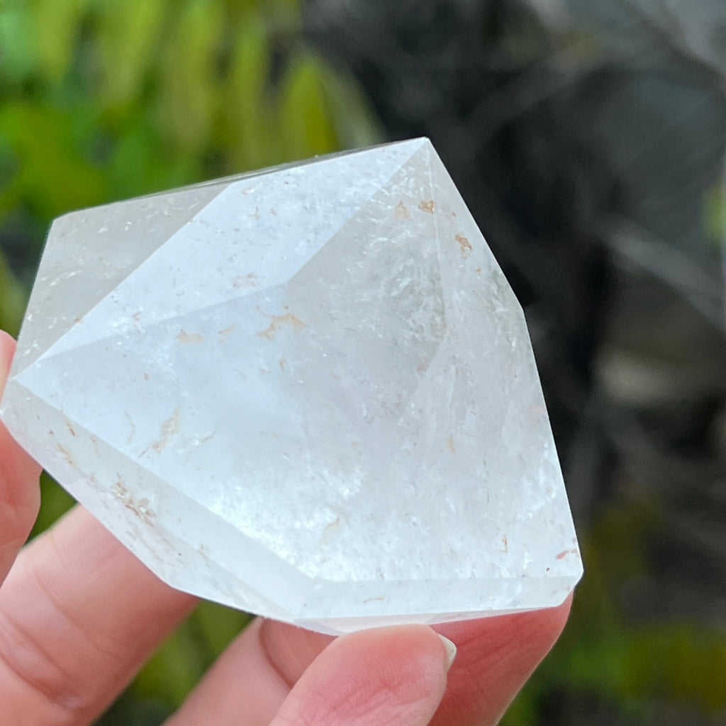 Cuart forma diamant caliate extra, cristal de stanca/cuart incolor m8, pietre semipretioase - druzy.ro 2 
