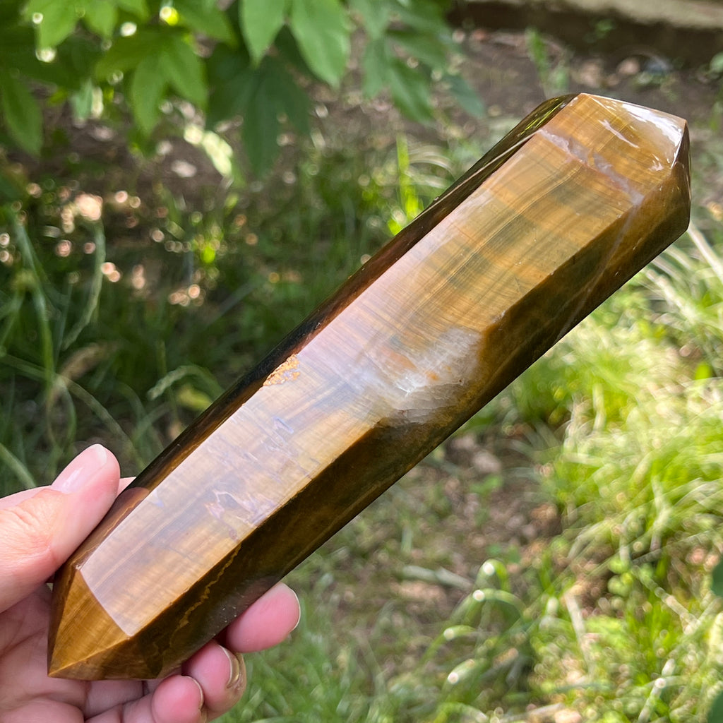 Bagheta dublu varf ochi de tigru model 3, pietre semipretioase - druzy.ro 6 
