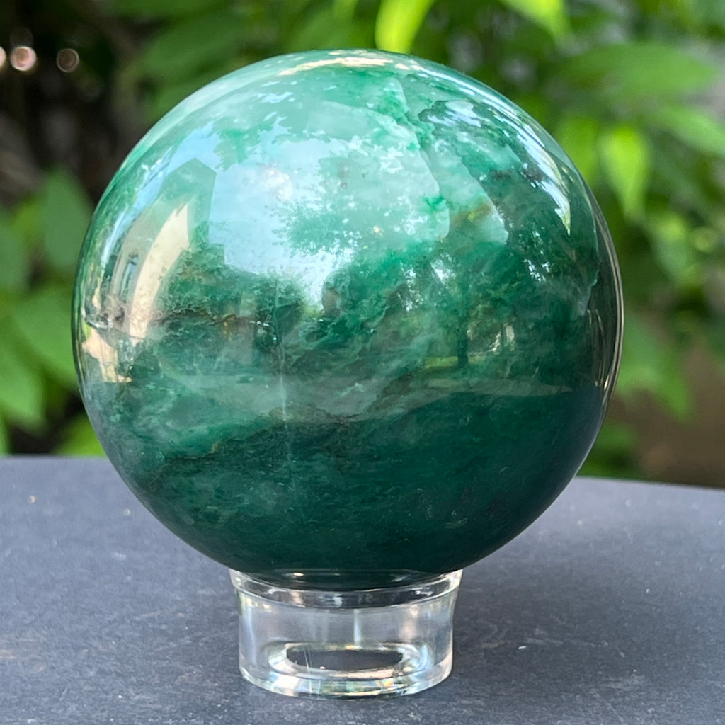Sfera jad verde m2, pietre semipretioase - druzy.ro 9 