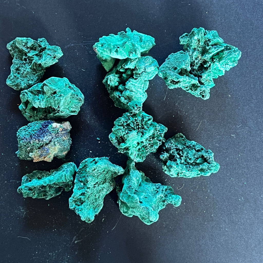 Malachit matasos piatra bruta din Congo, pietre semipretioase - druzy.ro 6 