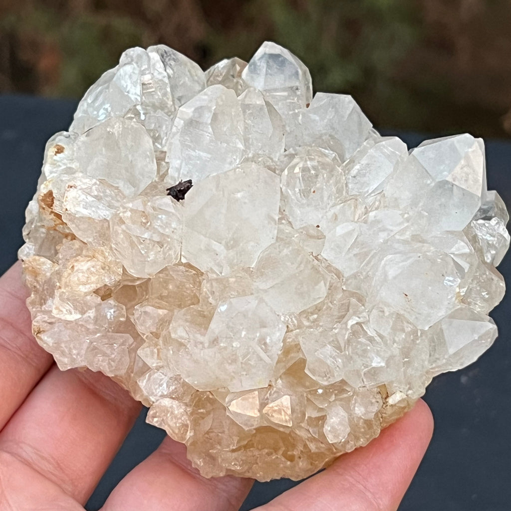 Cluster felie cuart incolor cristal de stanca din Zambia model 3, druzy.ro, cristale 1