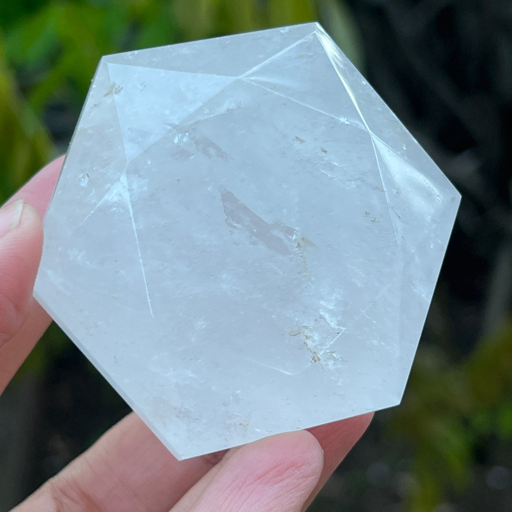 Cuart forma diamant caliate extra, cristal de stanca/cuart incolor m10, pietre semipretioase - druzy.ro 1 