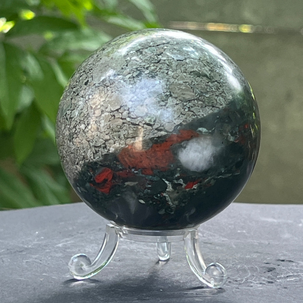 Sfera seftonit piatra sangelui model 2, pietre semipretioase - druzy.ro 4 