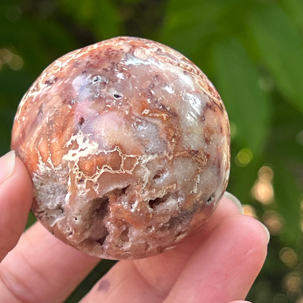 Sfera agat Crazy Lace | Model 13, pietre semipretioase - druzy.ro 5 
