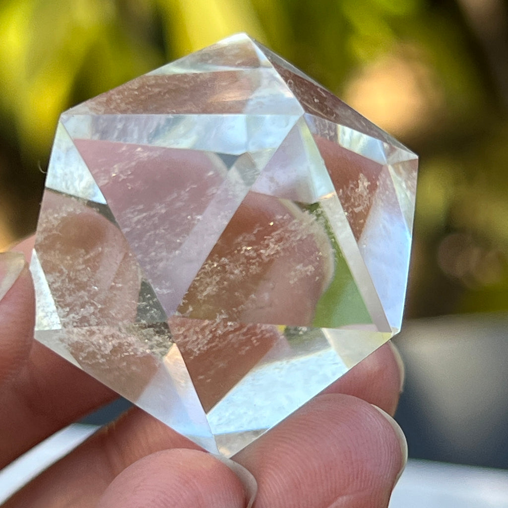 Icosaedru cuart incolor / cristal de stanca m15, pietre semipretioase - druzy.ro 2 