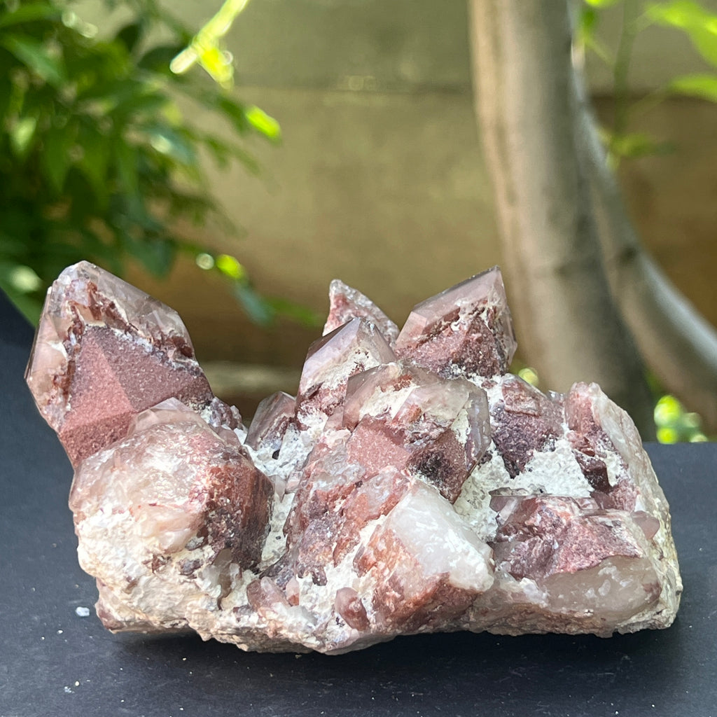 Cluster cuart rosu hematoid | Model L4, pietre semipretioase - druzy.ro 5 