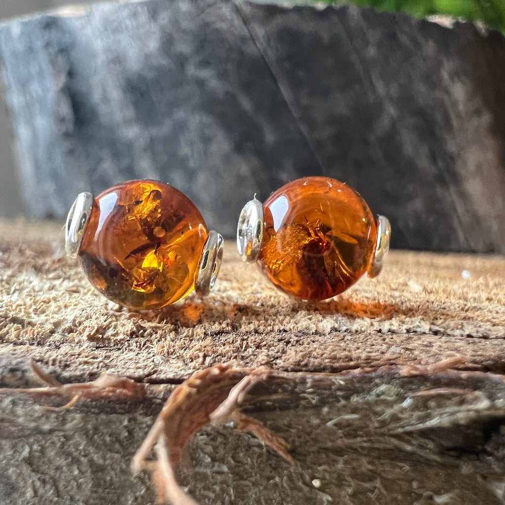 Cercei argint cu chihlimbar Amber29, pietre semipretioase - druzy.ro 2 