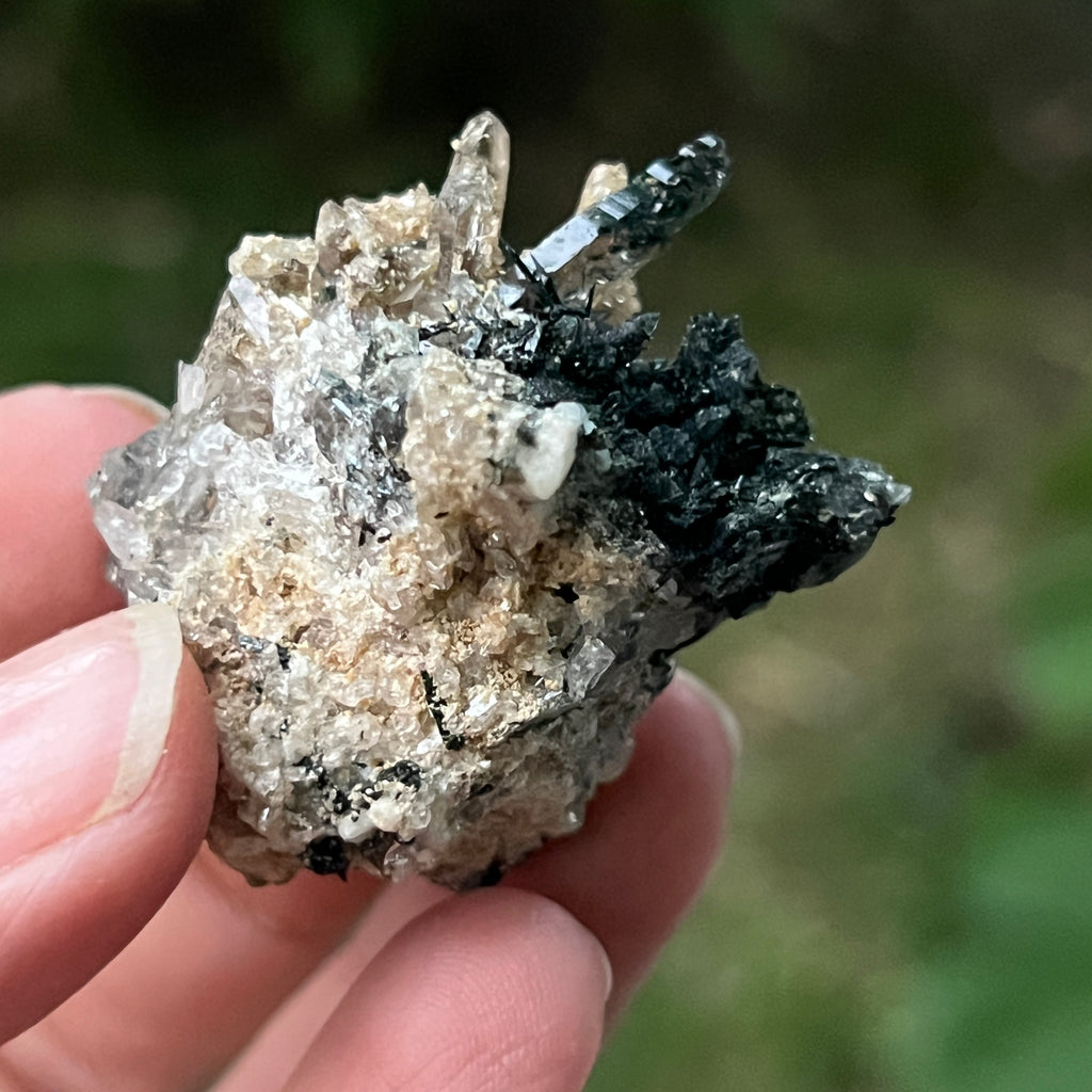 Cluster egirin mini cuart fumuriu/negru Zomba m12, pietre semipretioase - druzy.ro 3 