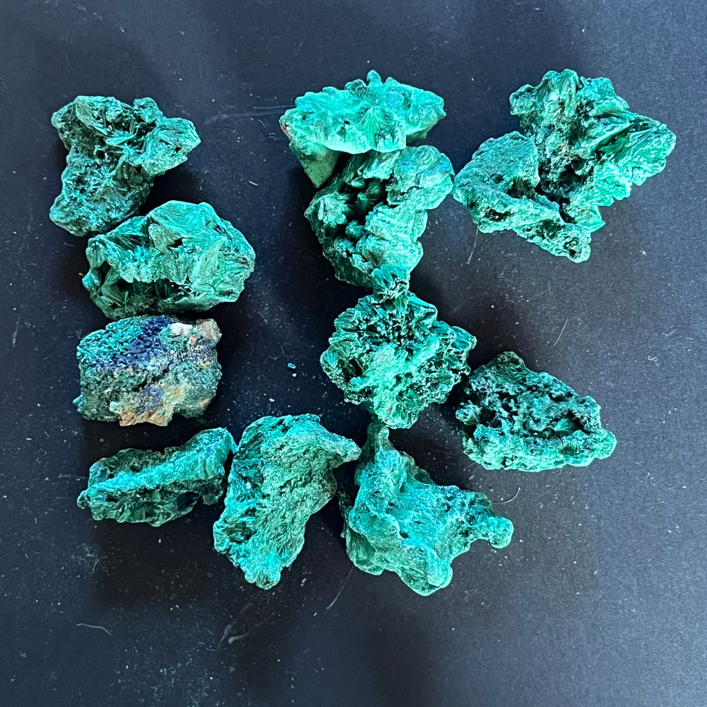 Malachit matasos piatra bruta din Congo, pietre semipretioase - druzy.ro 5 