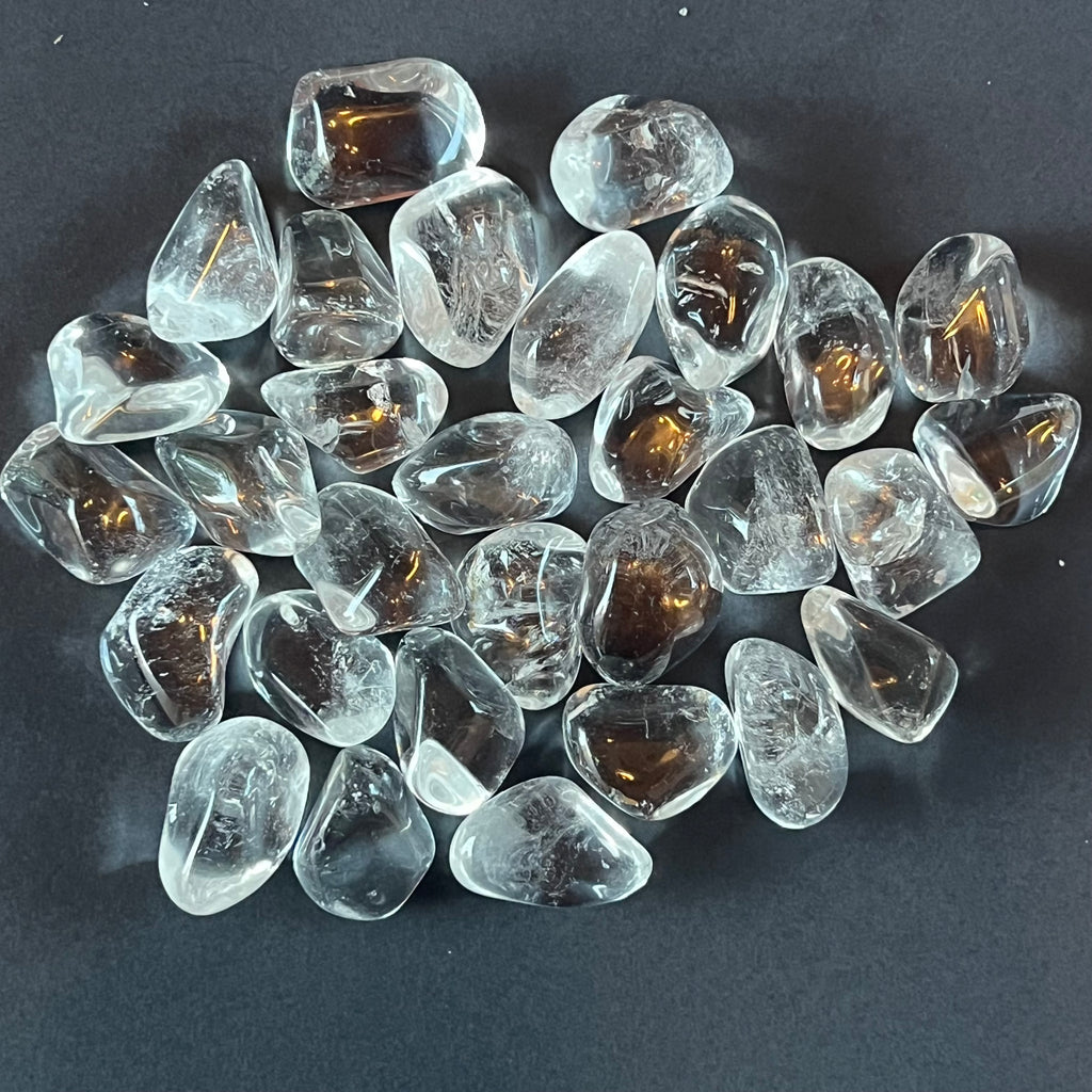 Cristal de stanca/ cuart incolor piatra rulata mini, cristale 2