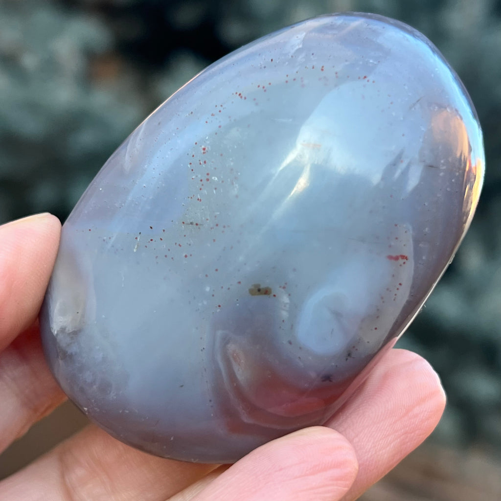Agat de Botswana palm stone m10A, druzy.ro, cristale 2