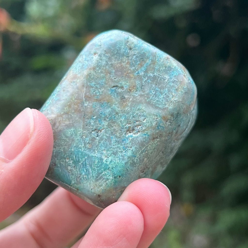 Shattuckite forma libera/palmstone m9, druzy.ro, pietre semipretioase 17