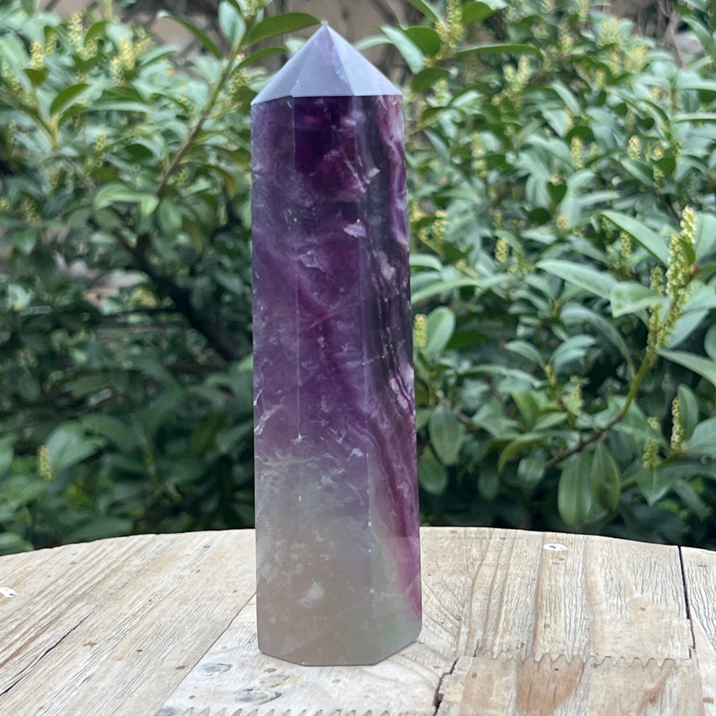 Obelisc fluorit curcubeu model XL2, pietre semipretioase - druzy.ro 4 