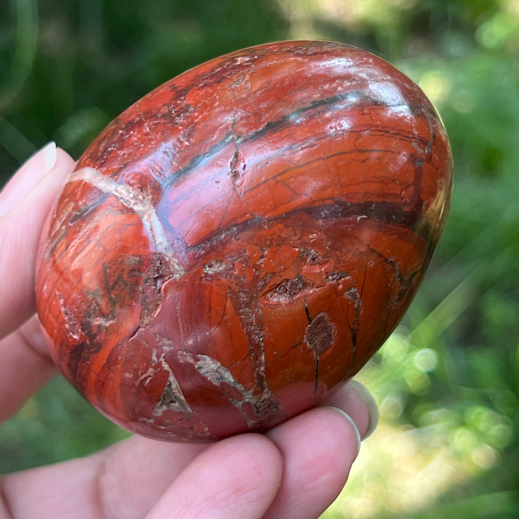 Ou jasp rosu din Zimbabwe model 8, pietre semipretioase - druzy.ro 10 