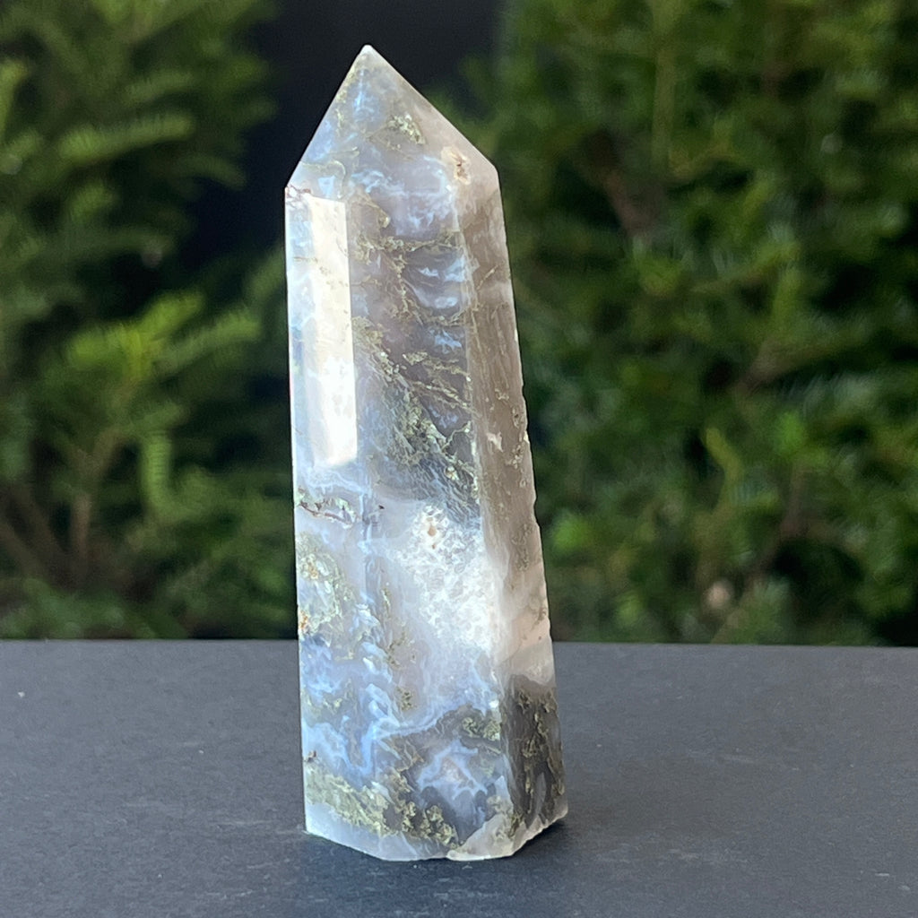 Obelisc agat muschi model 6, pietre semipretioase - druzy.ro 3 