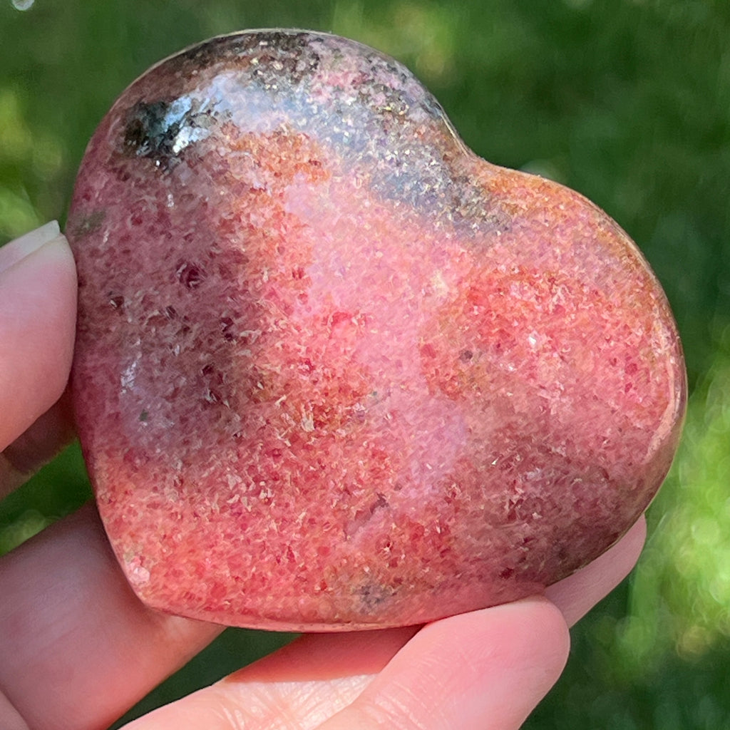 Inima rodonit Madagascar model 1, pietre semipretioase - druzy.ro 3 