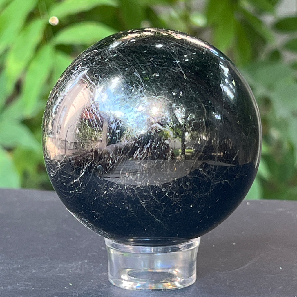 Sfera turmalina neagra din Madagascar model 6, pietre semipretioase - druzy.ro 3 