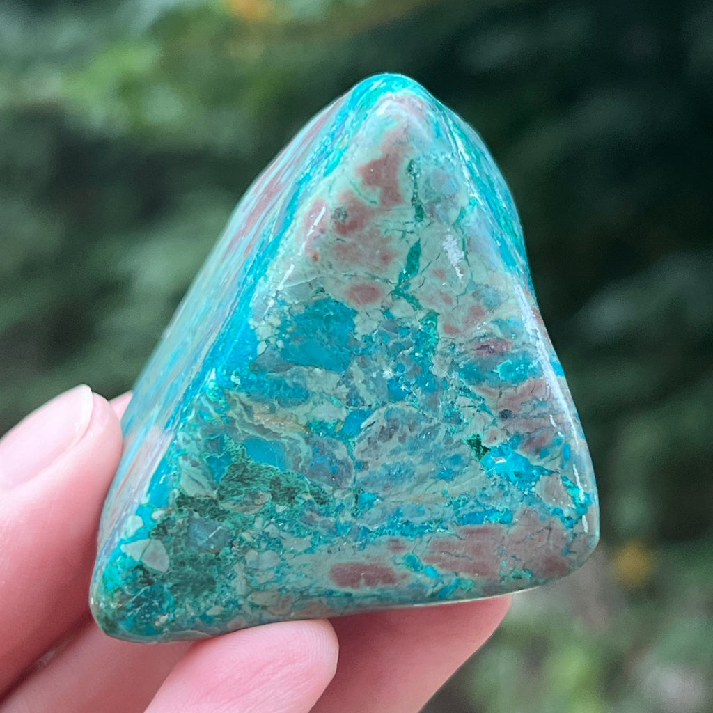 Shattuckite forma libera/palmstone m11, druzy.ro, pietre semipretioase 7