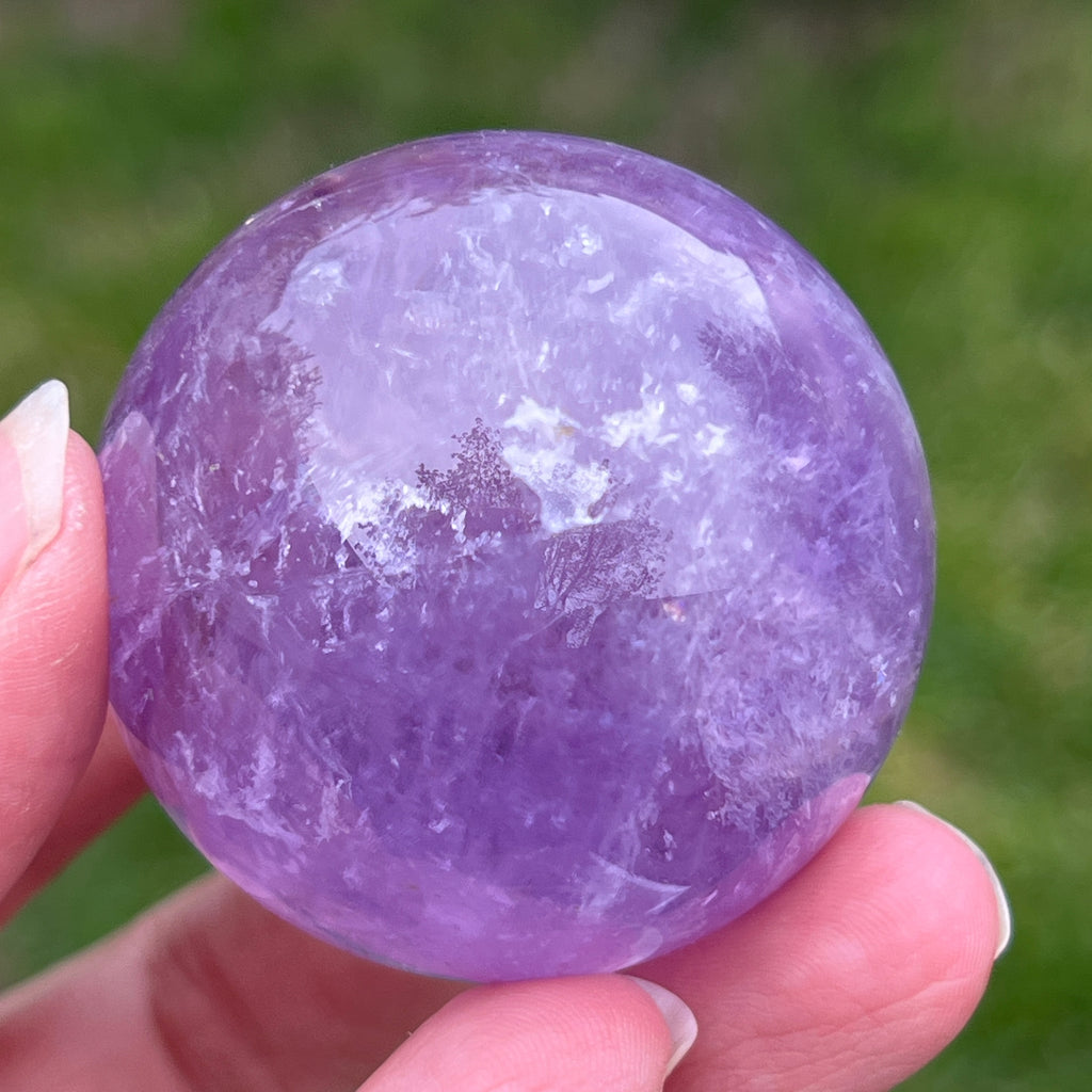 Sfera ametist AA din Brazilia model 11, pietre semipretioase - druzy.ro 3 