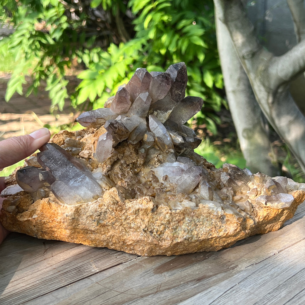 Specimen cluster cuart fumuriu m1, pietre semipretioase - druzy.ro 4 