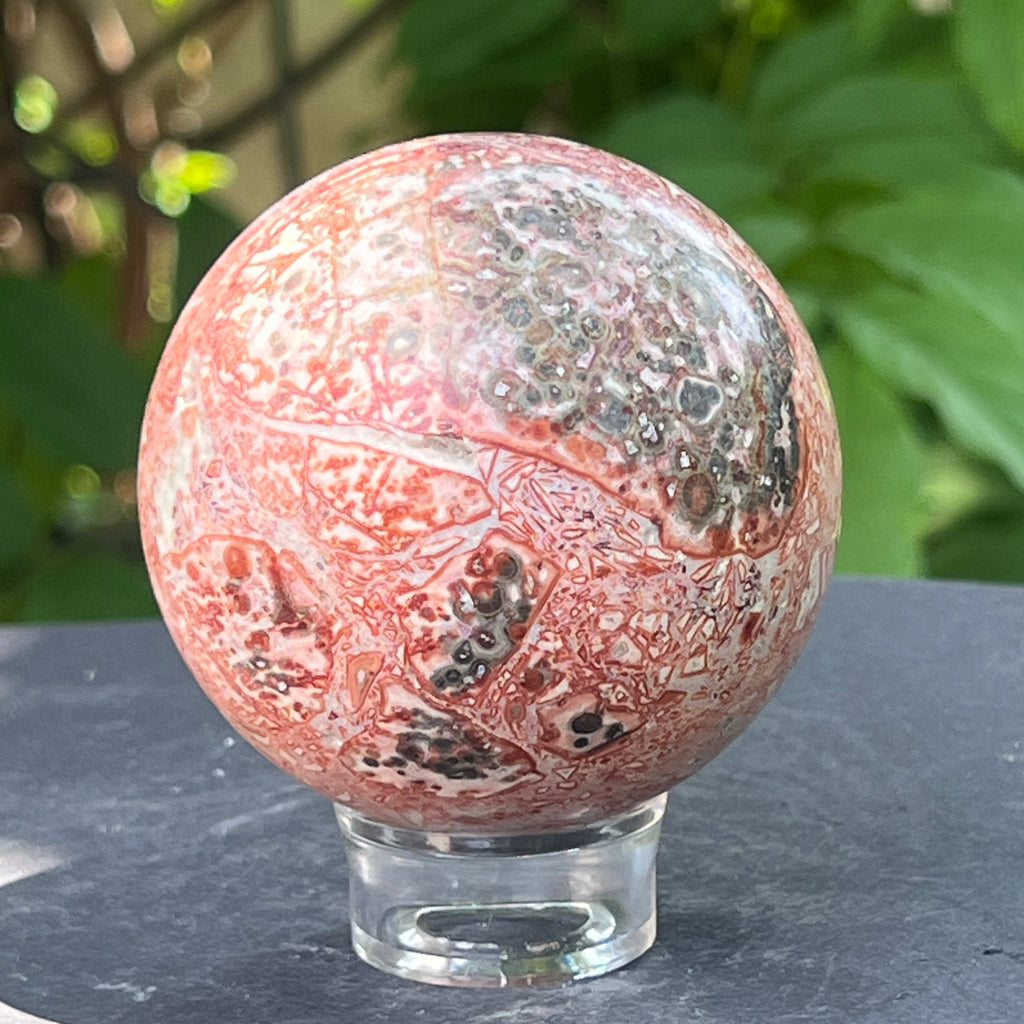 Sfera jasp piele de sarpe din Australia model 5, pietre semipretioase - druzy.ro 1 