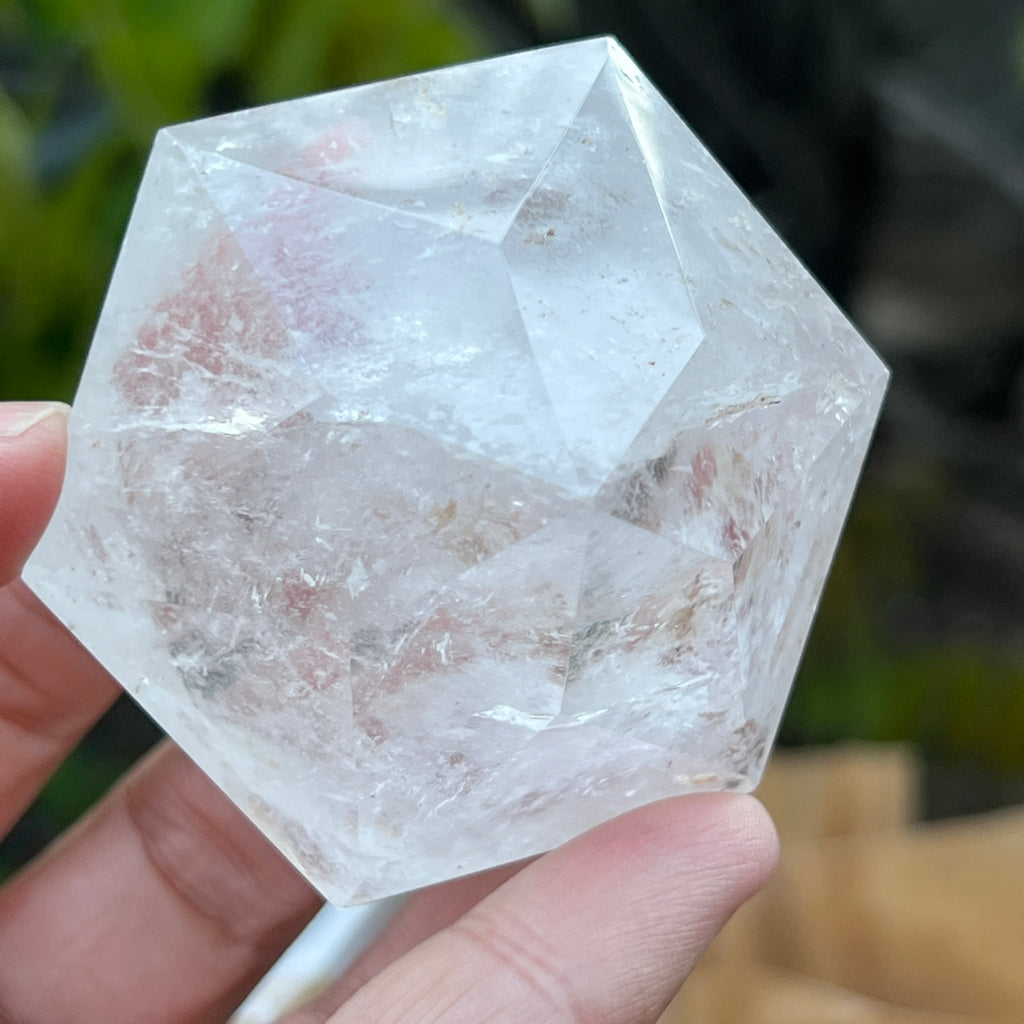 Cuart forma diamant caliate extra, cristal de stanca/cuart incolor m8, pietre semipretioase - druzy.ro 8 