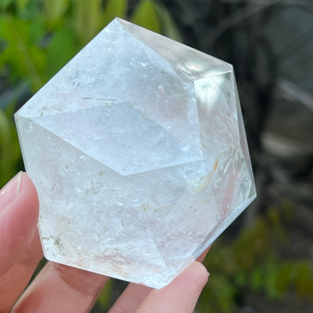 Cuart forma diamant caliate extra, cristal de stanca/cuart incolor m11, pietre semipretioase - druzy.ro 5 