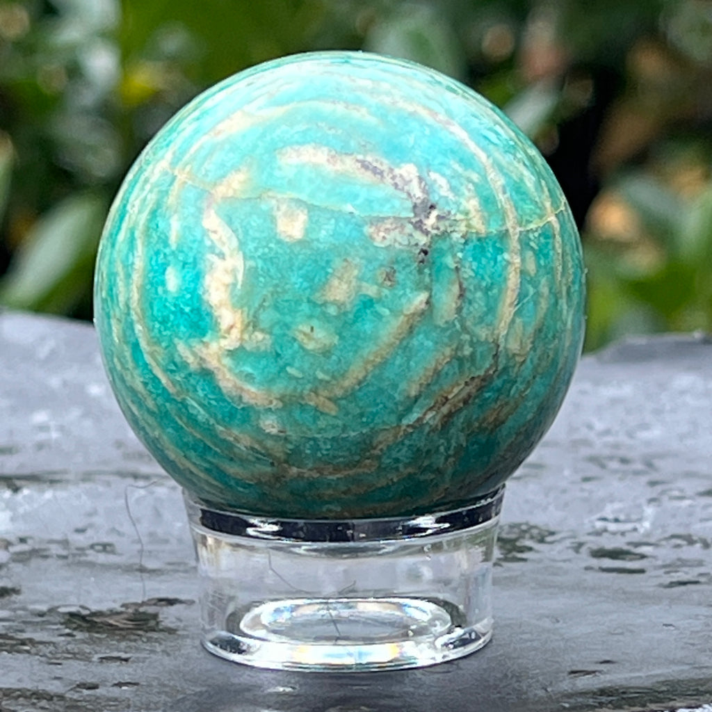 Sfera amazonit din Madagascar model 4, pietre semipretioase - druzy.ro 4 