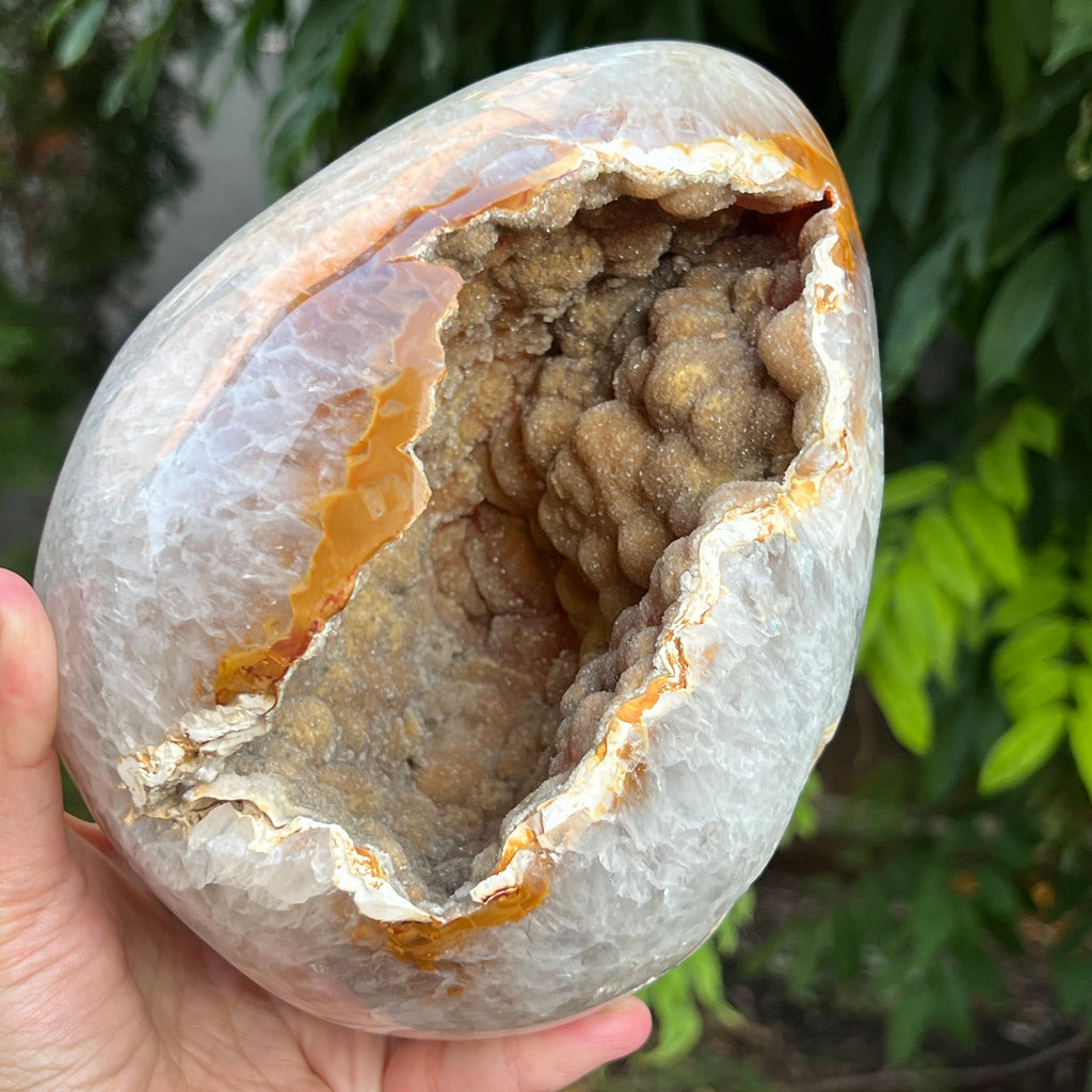Ou Geoda calcedonie botroidala in agat, pietre semipretioase - druzy.ro 6 
