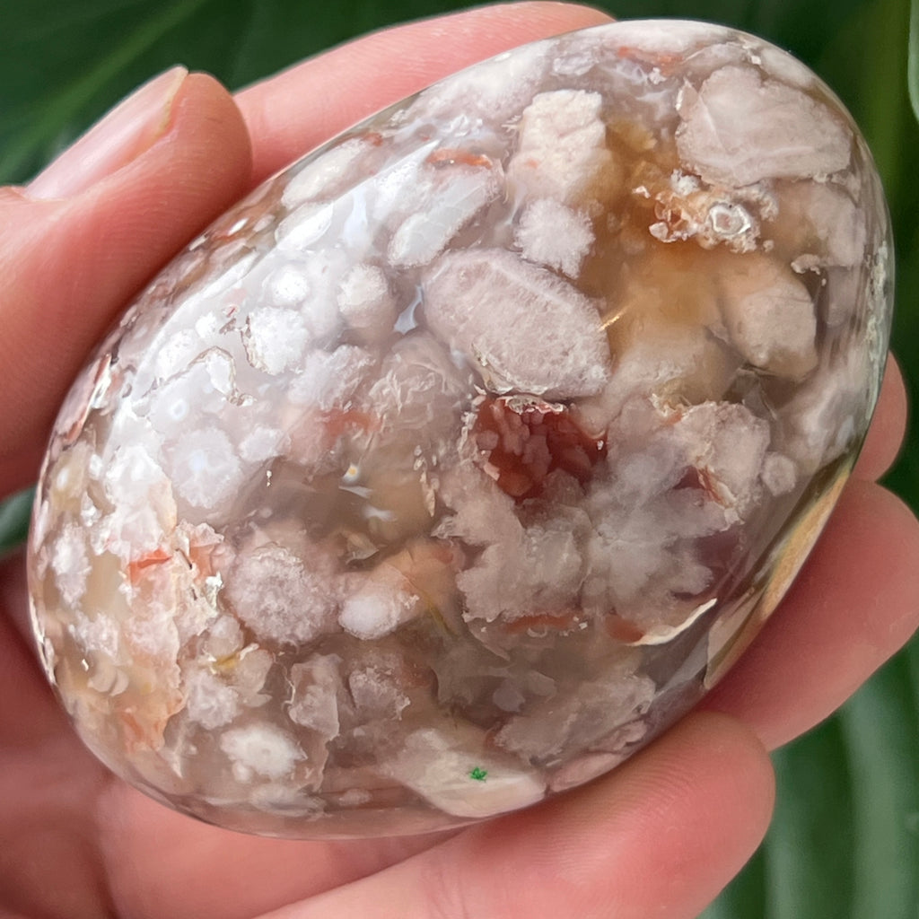 Palmstone agat coral floare rosu m29, pietre semipretioase - druzy.ro 1 
