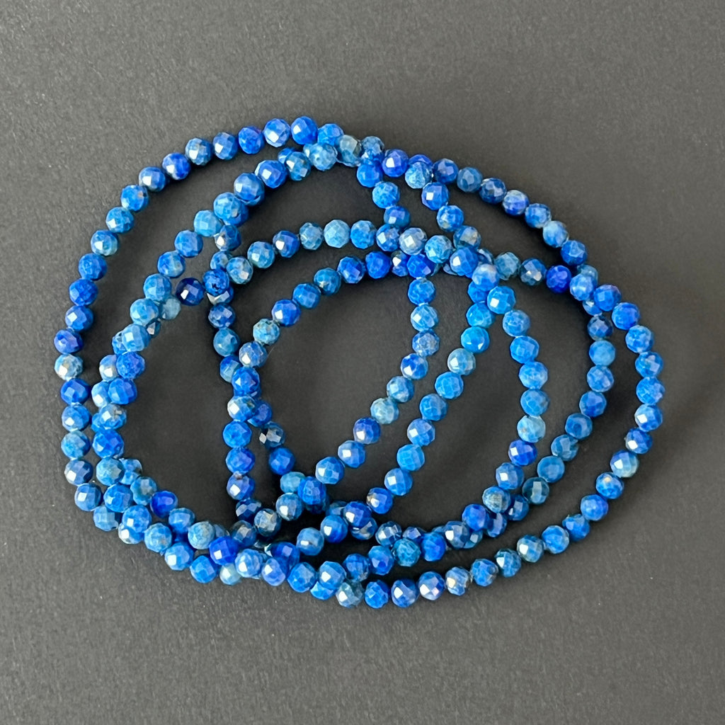 Bratara lapis lazuli fatetata 5 mm, pietre semipretioase - druzy.ro 3 