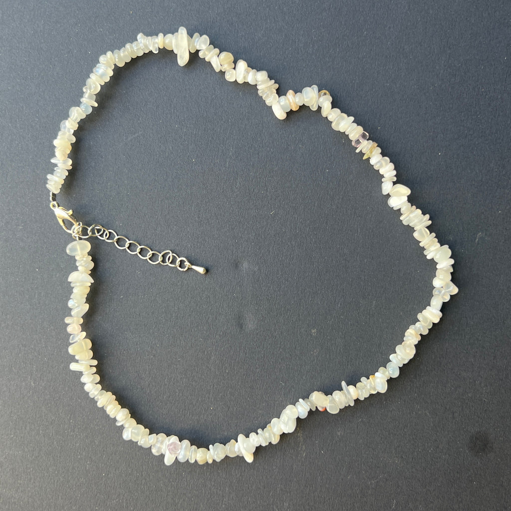 Colier chipsuri piatra lunii, pietre semipretioase - druzy.ro 2 