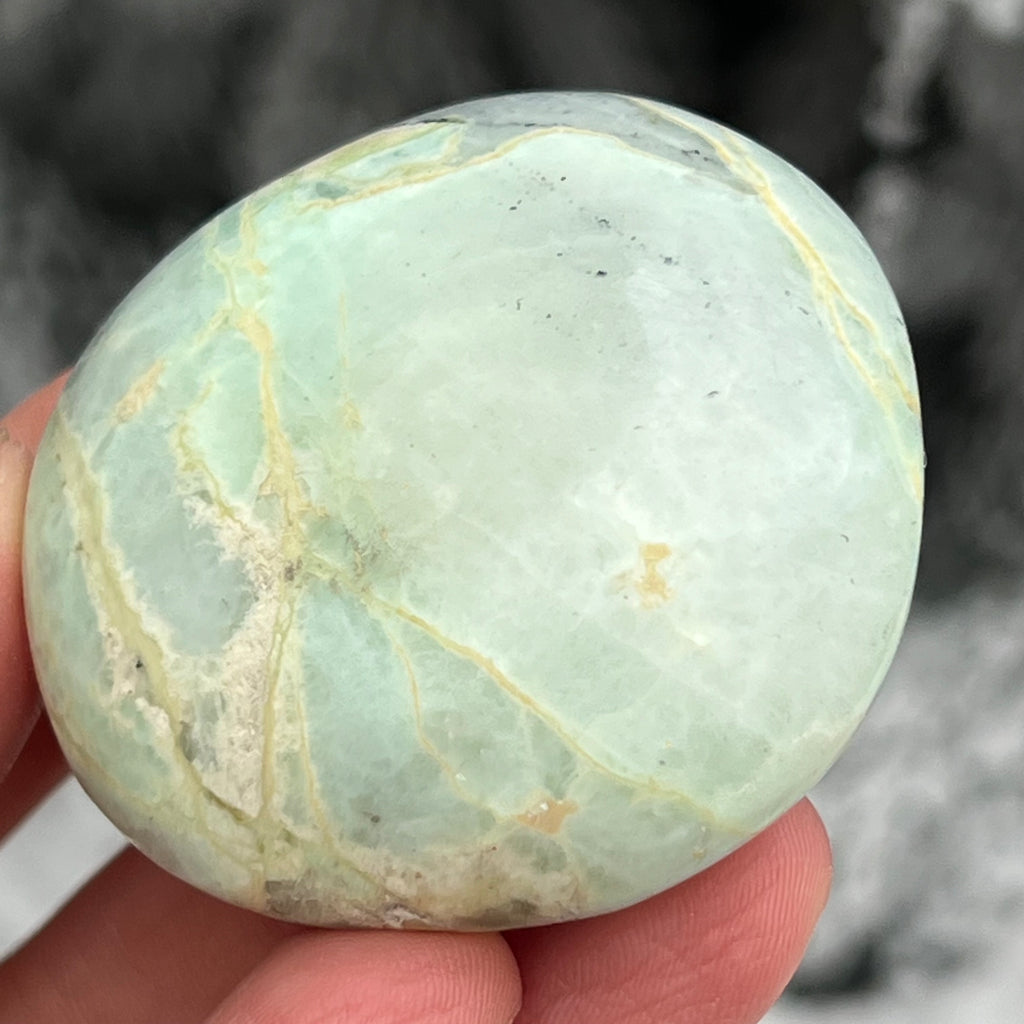 Palmstone piatra lunii cu garnierit m27, druzy.ro, cristale 3