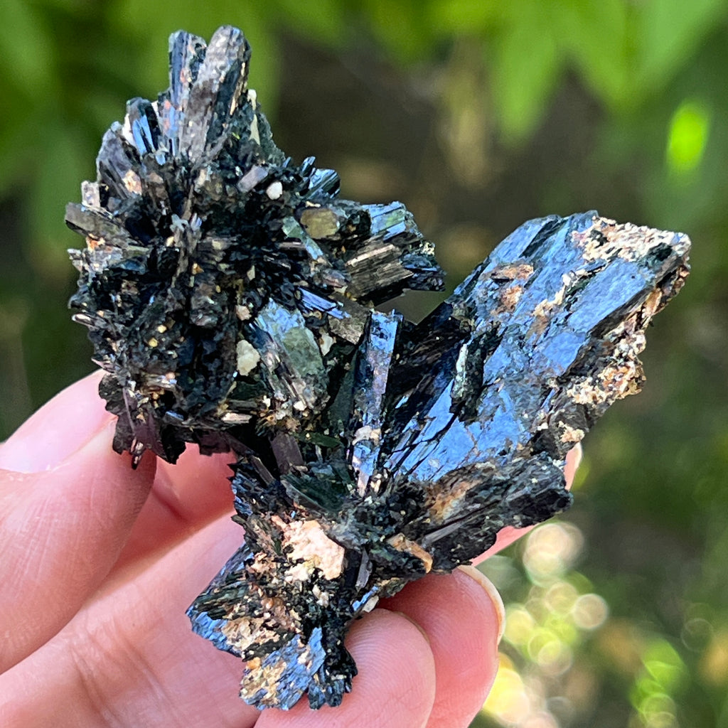 Cluster turmalina neagra model 21 din Erongo, Namibia, pietre semipretioase - druzy.ro 2 