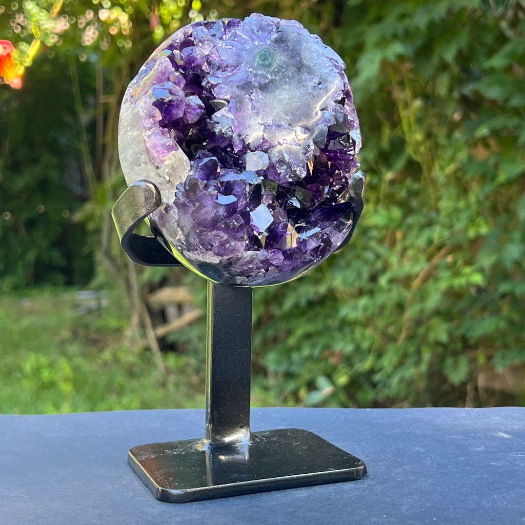 Ametist Uruguay AAA pe stand calitate +AAA, geoda ametist Urguay | Model 3, pietre semipretioase - druzy.ro 6 