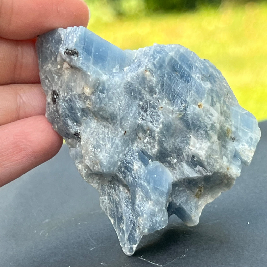 Calcit albastru piatra bruta din Namibia model 5, pietre semipretioase - druzy.ro 2