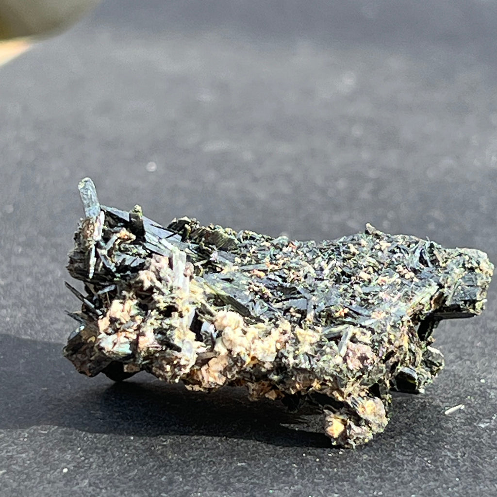 Cluster egirin mini cuart fumuriu/negru Zomba m4, druzy.ro, cristale 3