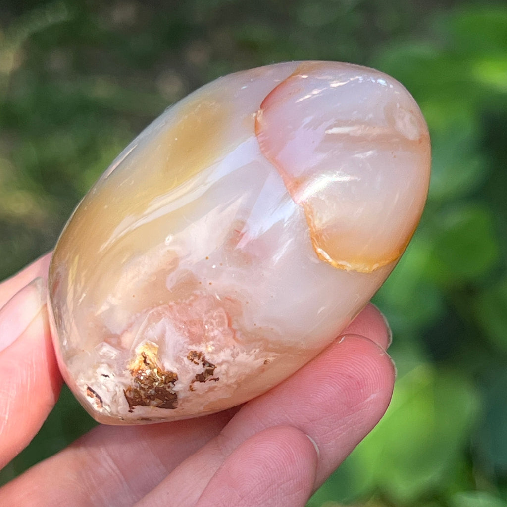 Inima agat coral floare gri m5, pietre semipretioase - druzy.ro 7 