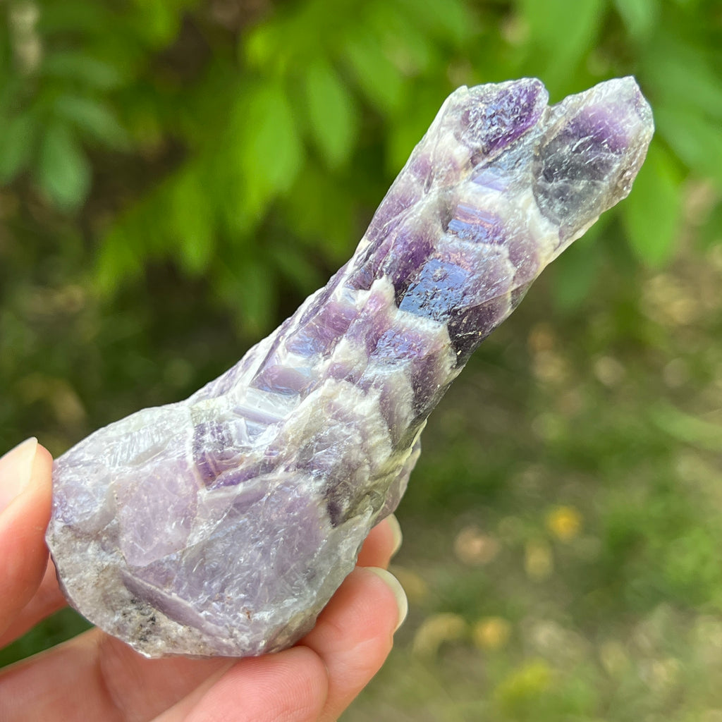 Ametist chevron piatra bruta/ varf m8, pietre semipretioase - druzy.ro 3 